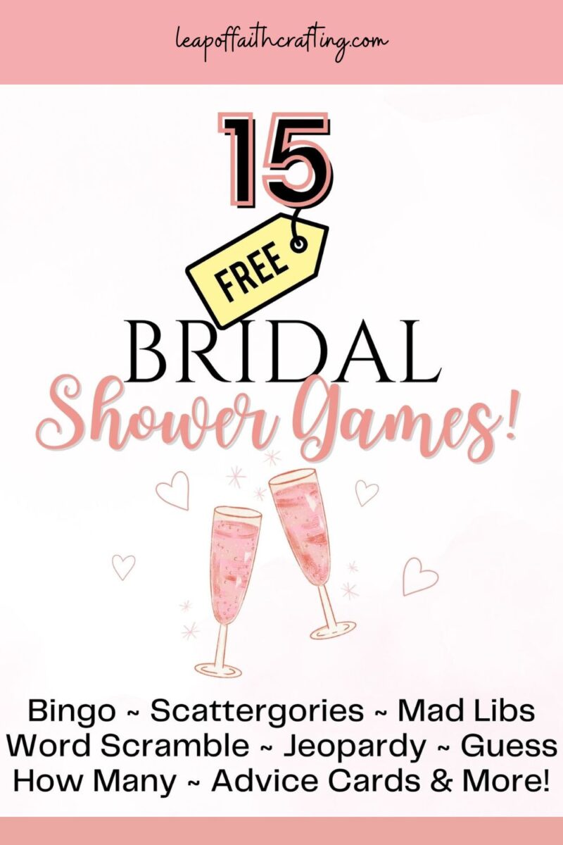 free bridal shower games printables