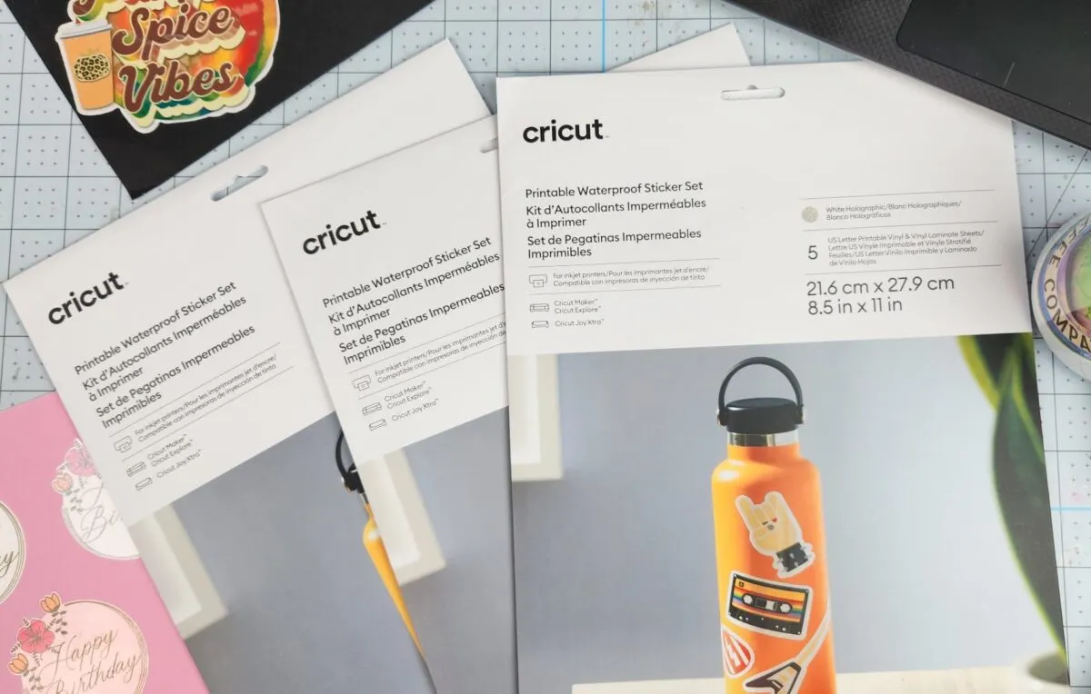 cricut printable waterproof sticker set how