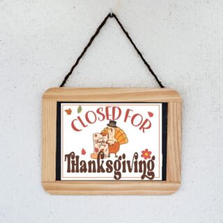 free printable closed for thanksgiving sign x px