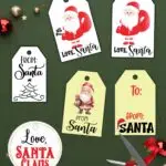 free printable santa gift tags