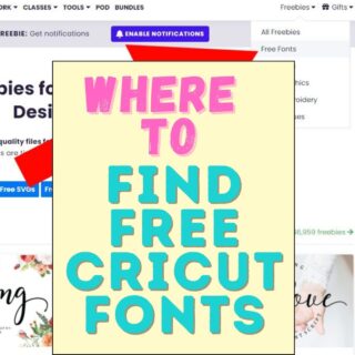 cricut machine fonts free