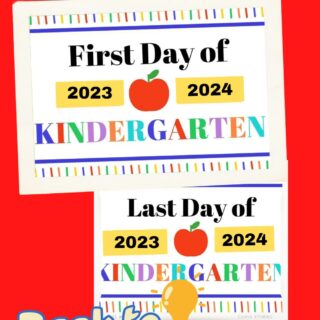 first day of kindergarten printables last day