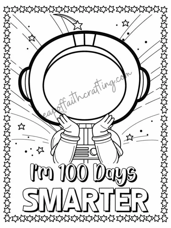 free 100th day of school printable photo