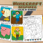 color by number minecraft