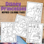 all disney princesses coloring pages
